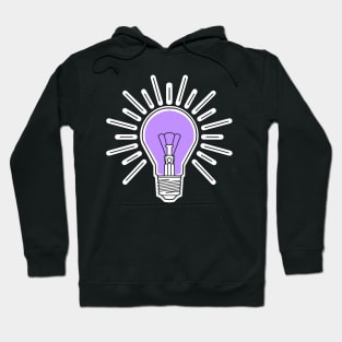 purple lilac lightbulb Hoodie